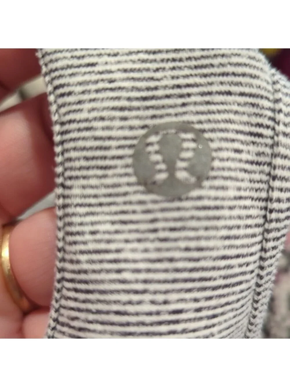 Lululemon Cool Racerback Heathered Coal Wee Stripe